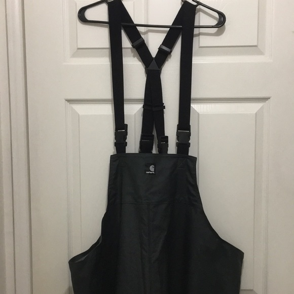 Carhartt Overall Bibs Waterproof Loose Fit Heavyweight Bib Overalls over top EUC - Picture 2 of 7
